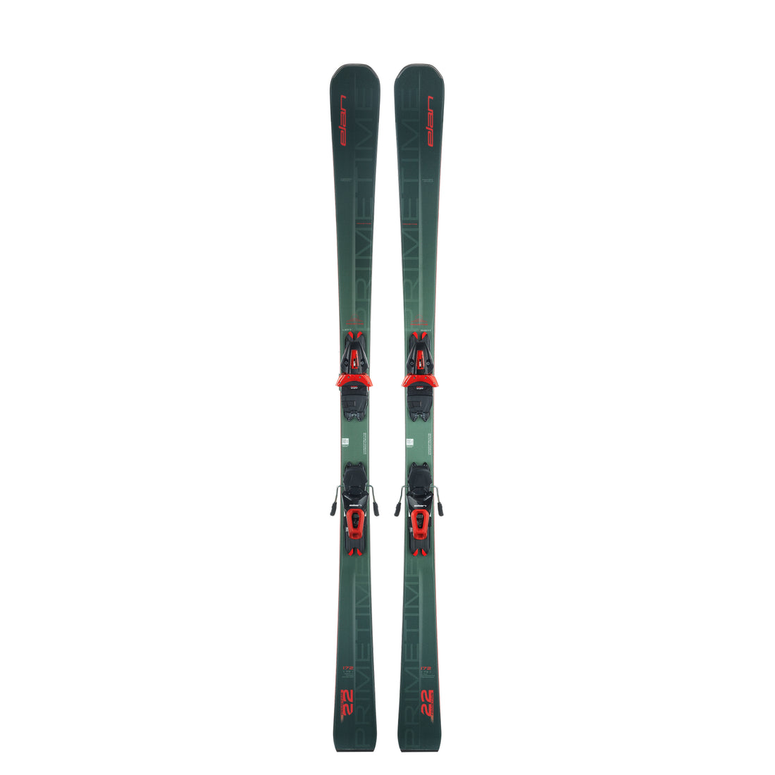 Elan Primetime 22 PS Green/Red Skis w/ EL 10 S Bindings