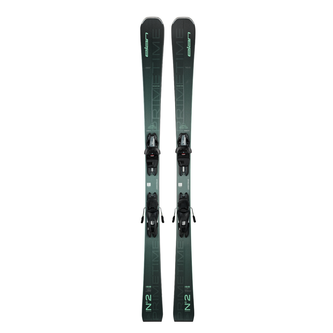 Elan Primetime N°2 Black PS Skis w/ EL 9.0 GW Bindings