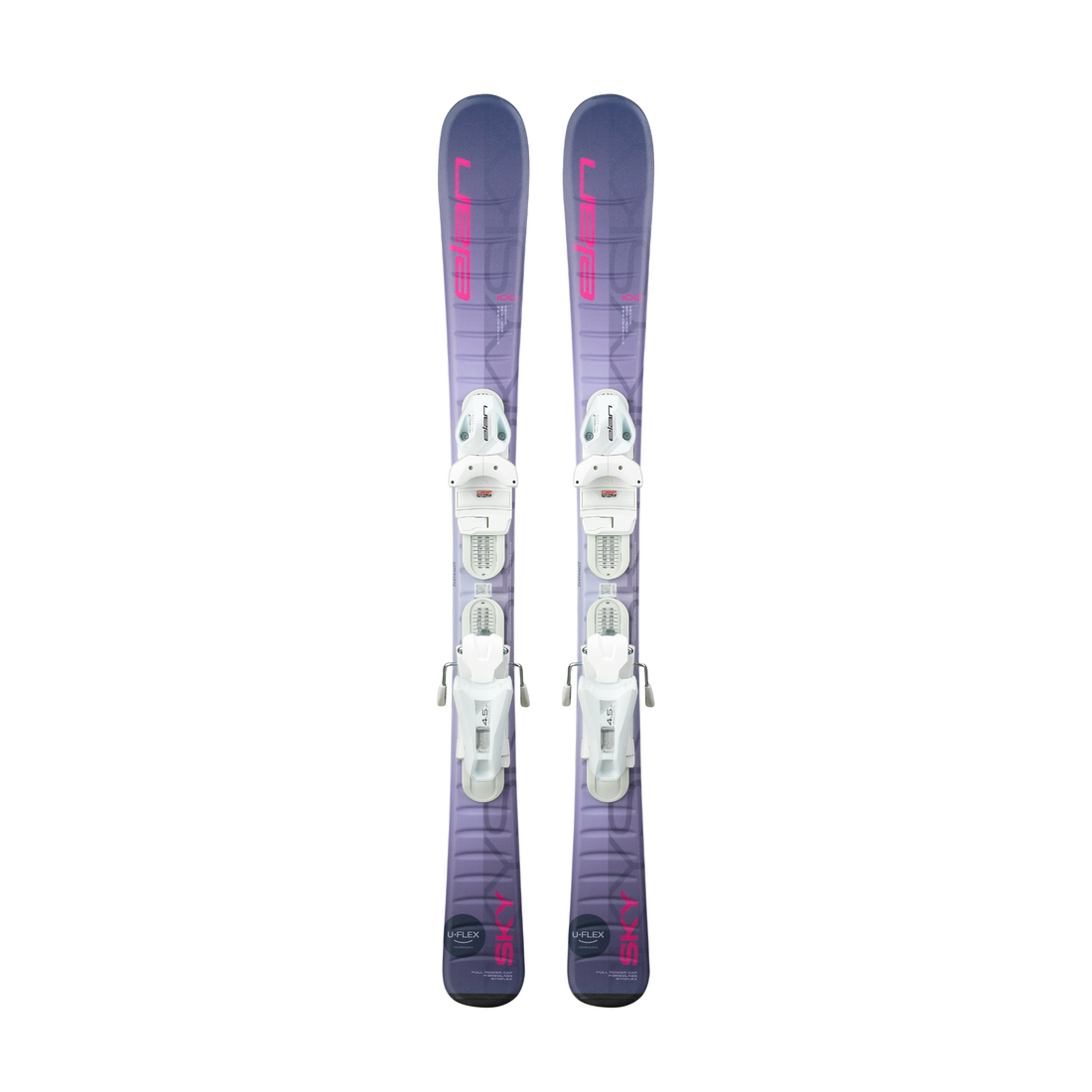 Elan Sky Purple Jr Skis w/ EL 7.5 GW Bindings