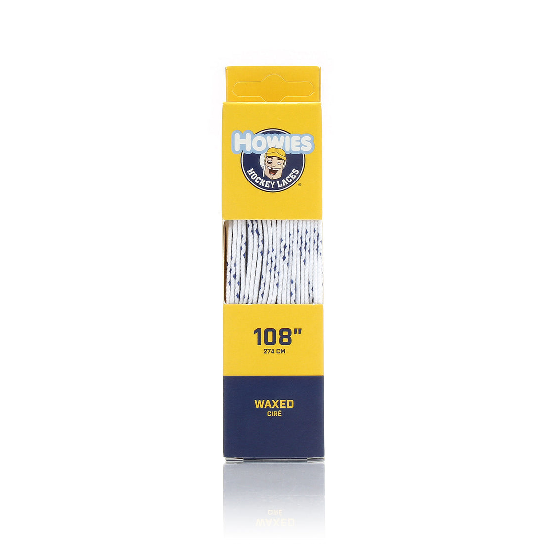 Howies White Waxed Hockey Skate Laces
