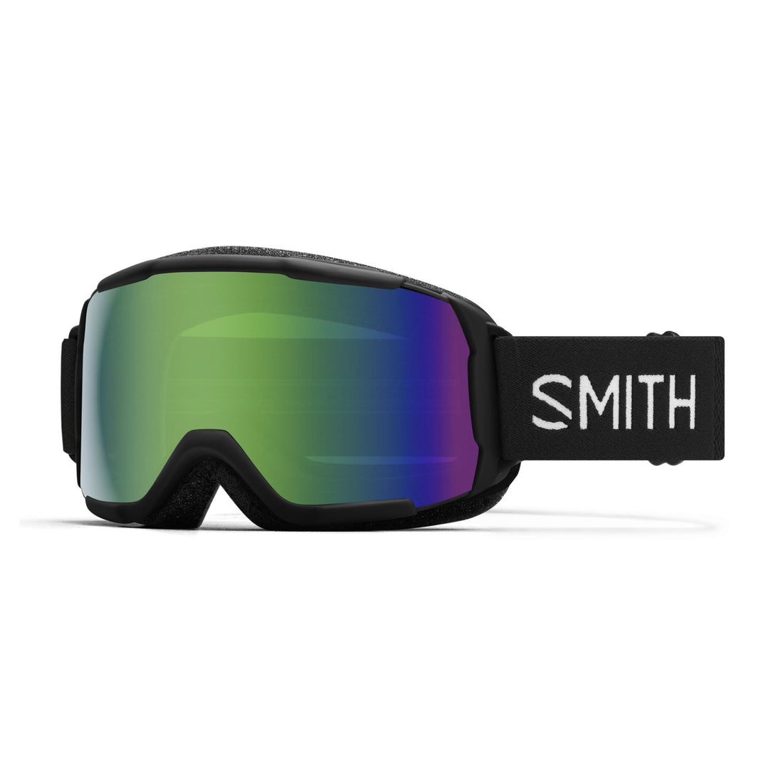 Smith Grom Junior Ski & Snowboard Goggles 2024 - Green Sol-X Mirror Lens