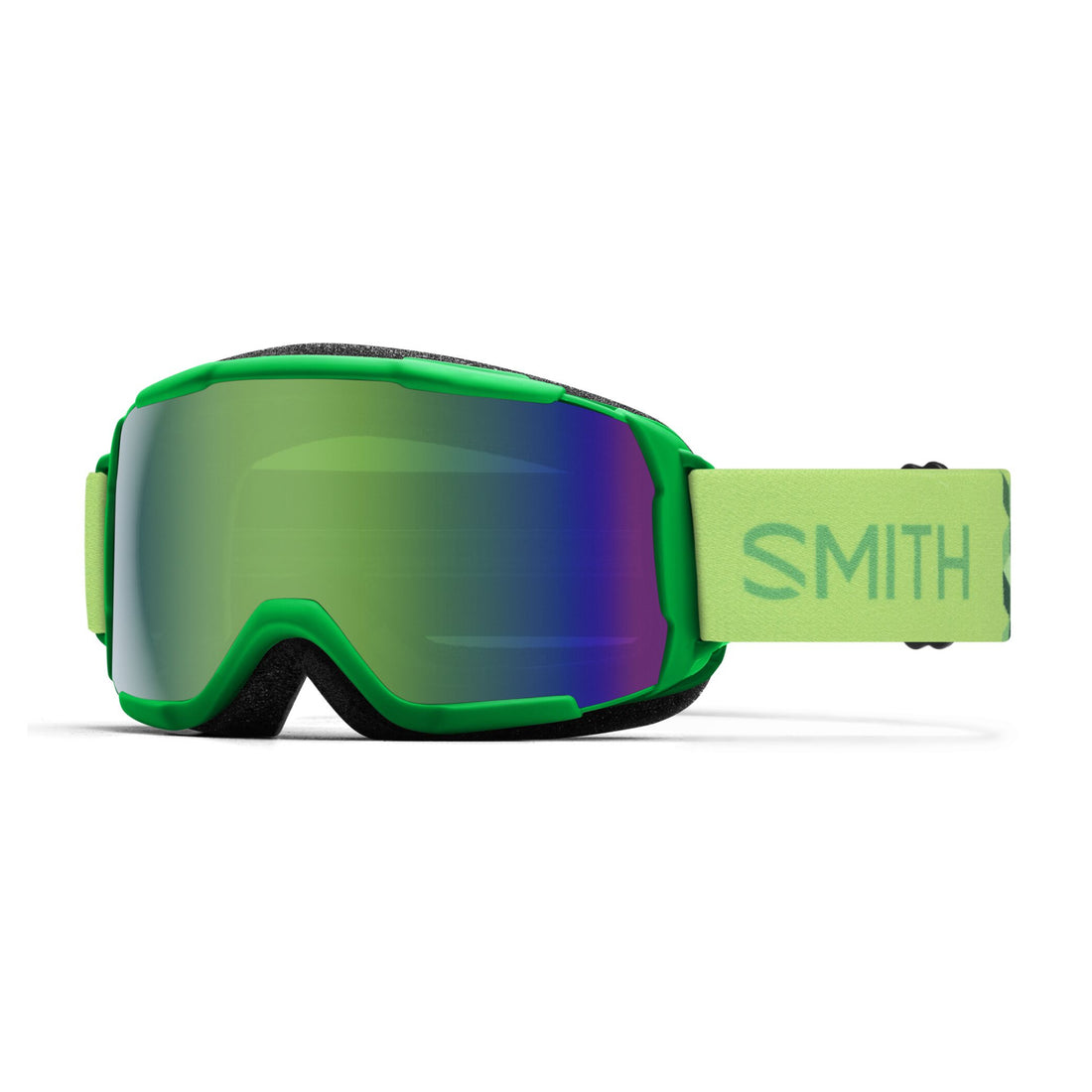 Smith Grom Junior Ski & Snowboard Goggles 2024 - Green Sol-X Mirror Lens