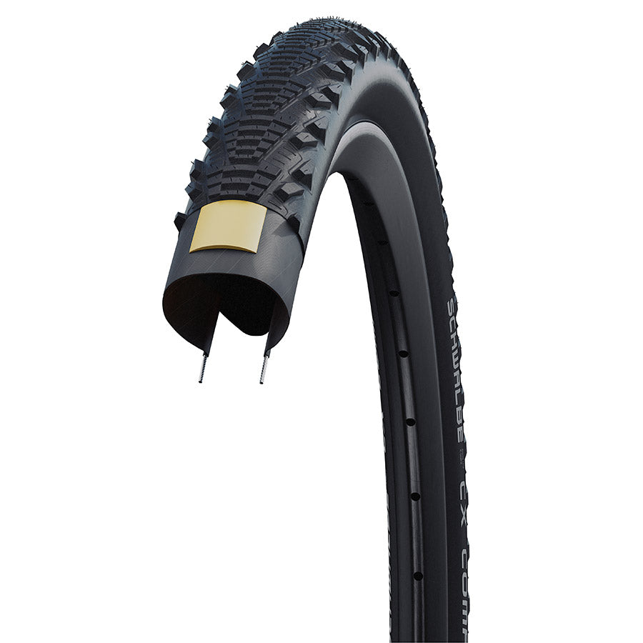 Schwalbe, CX Comp, Tire, Wire, Clincher, SBC, KevlarGuard, 50TPI, Black