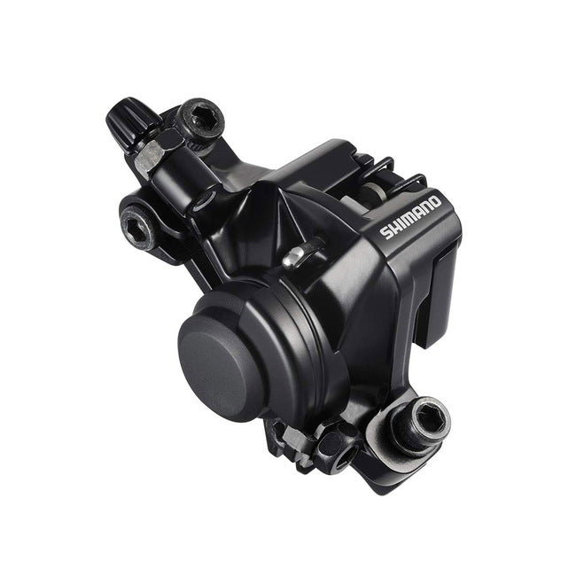 SHIMANO - CABLE TYPE DISC BRAKE, BR-M375-L FRONT O R REAR W/O ADAPTER, RESIN PAD, BLACK