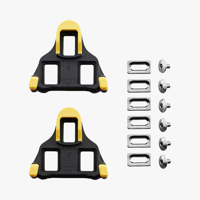 Shimano, SM-SH11 SPD SL Cleat Set, 6 Degree Float (Yellow)